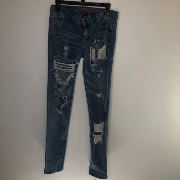 Celebrity Pink Denim - Medium Distress Jeans